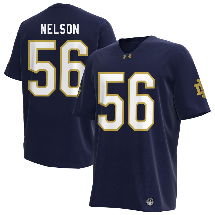 Quenton Nelson Notre Dame Jerseys, UND Fighting Irish College Football Apparels Stitched-Navy